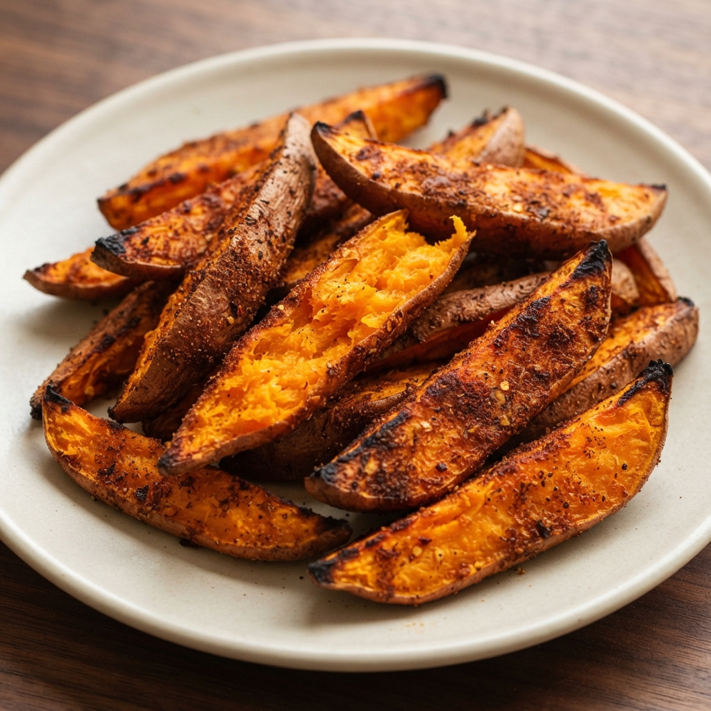 Spiced Sweet Potato Wedges