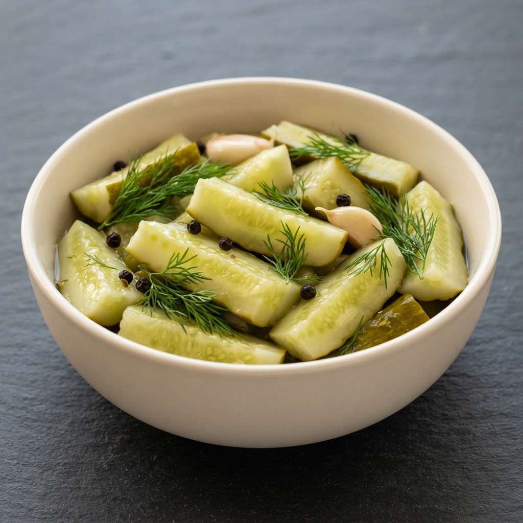 Fast and Crunchy Fridge Dill Pickles
