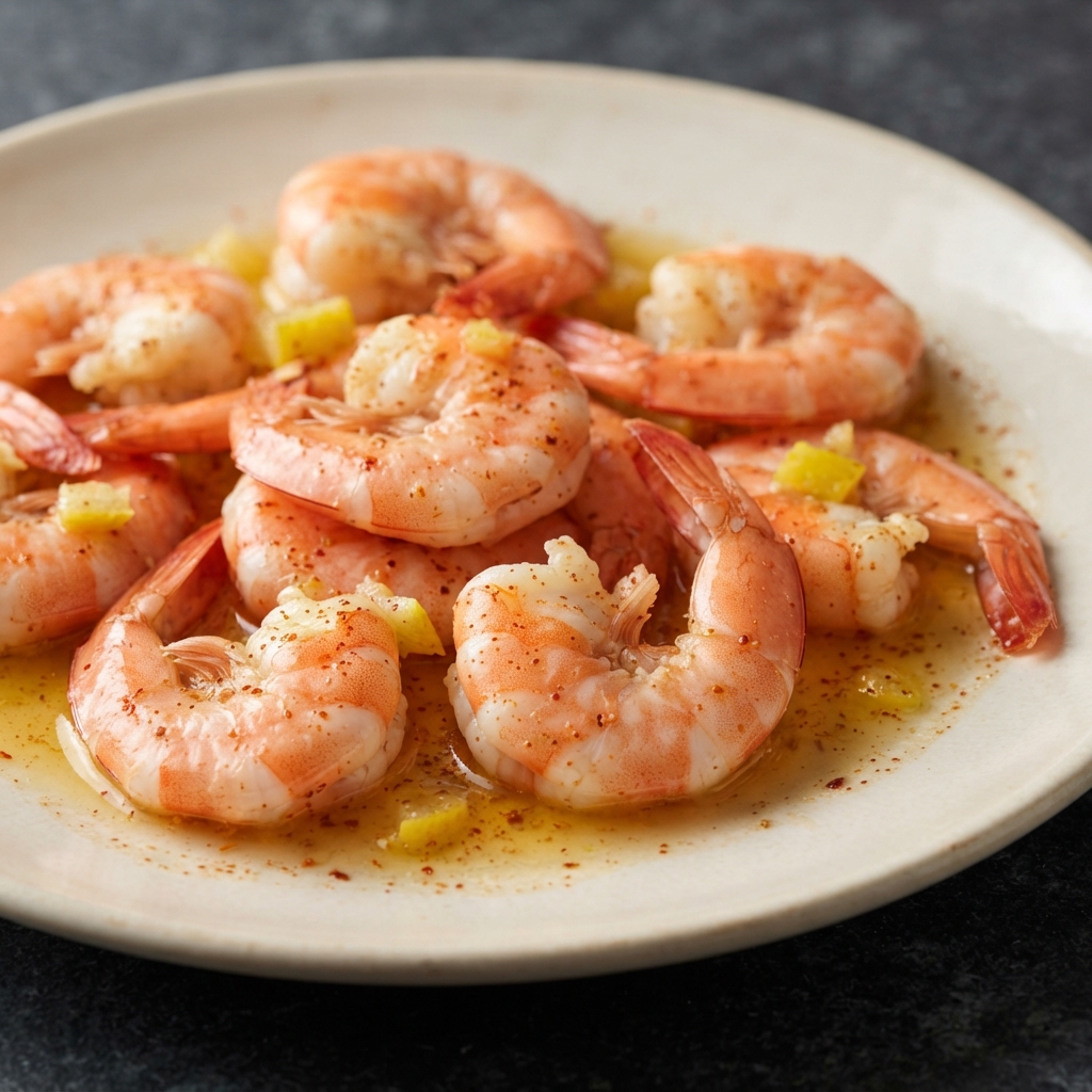 Old Bay Beer-Poached Shrimp