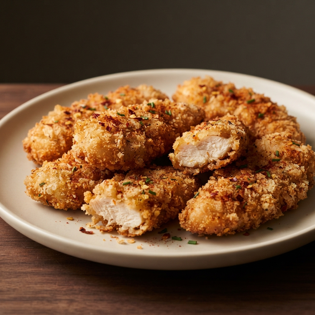 Fiery Chicken Nugget Bites