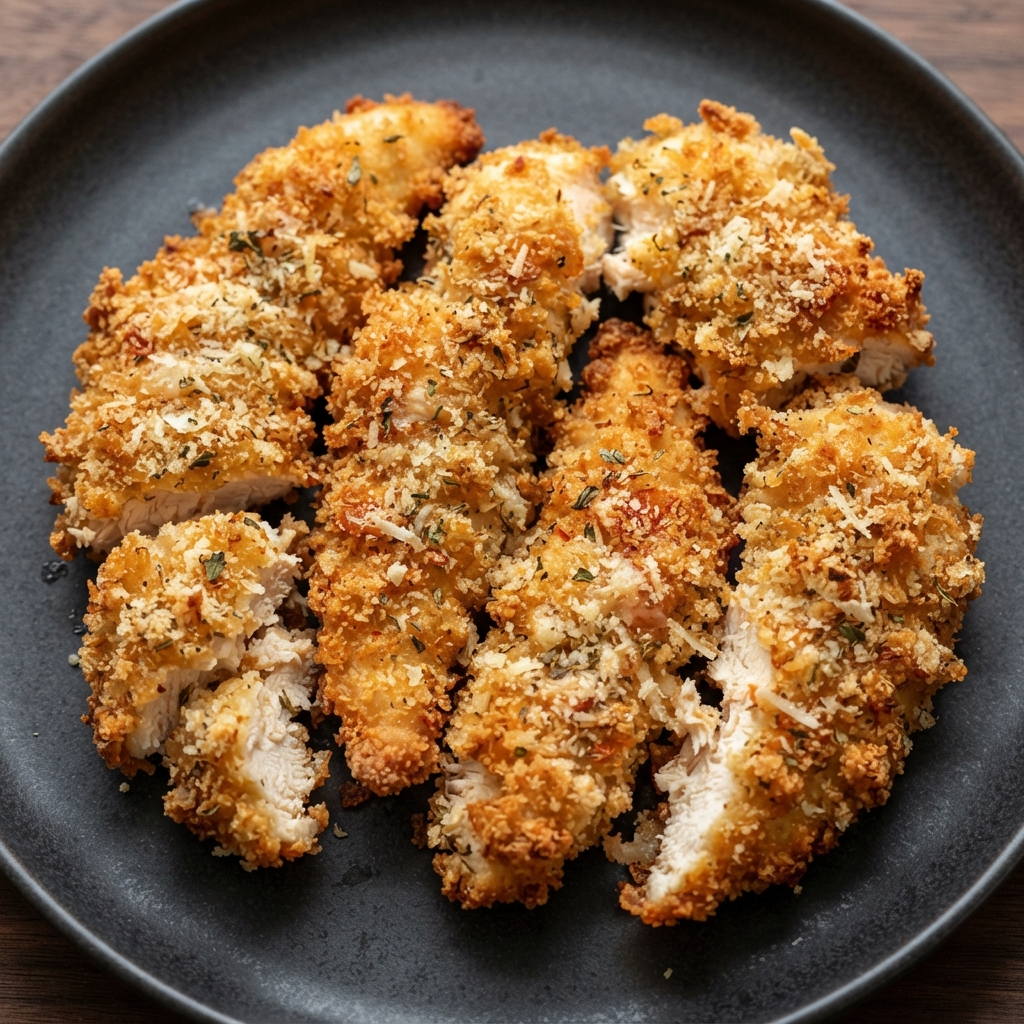 Crispy Parmesan-Crusted Chicken Tenders