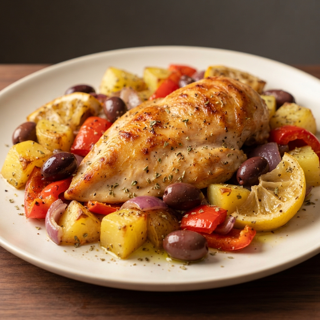 One-Pan Greek-Style Chicken Bake
