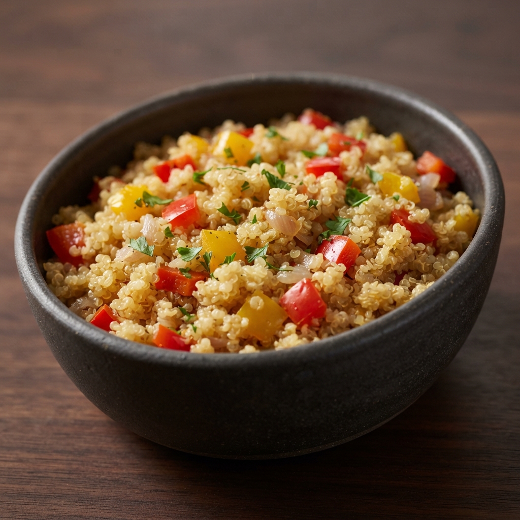 Pepper-Studded Quinoa Pilaf
