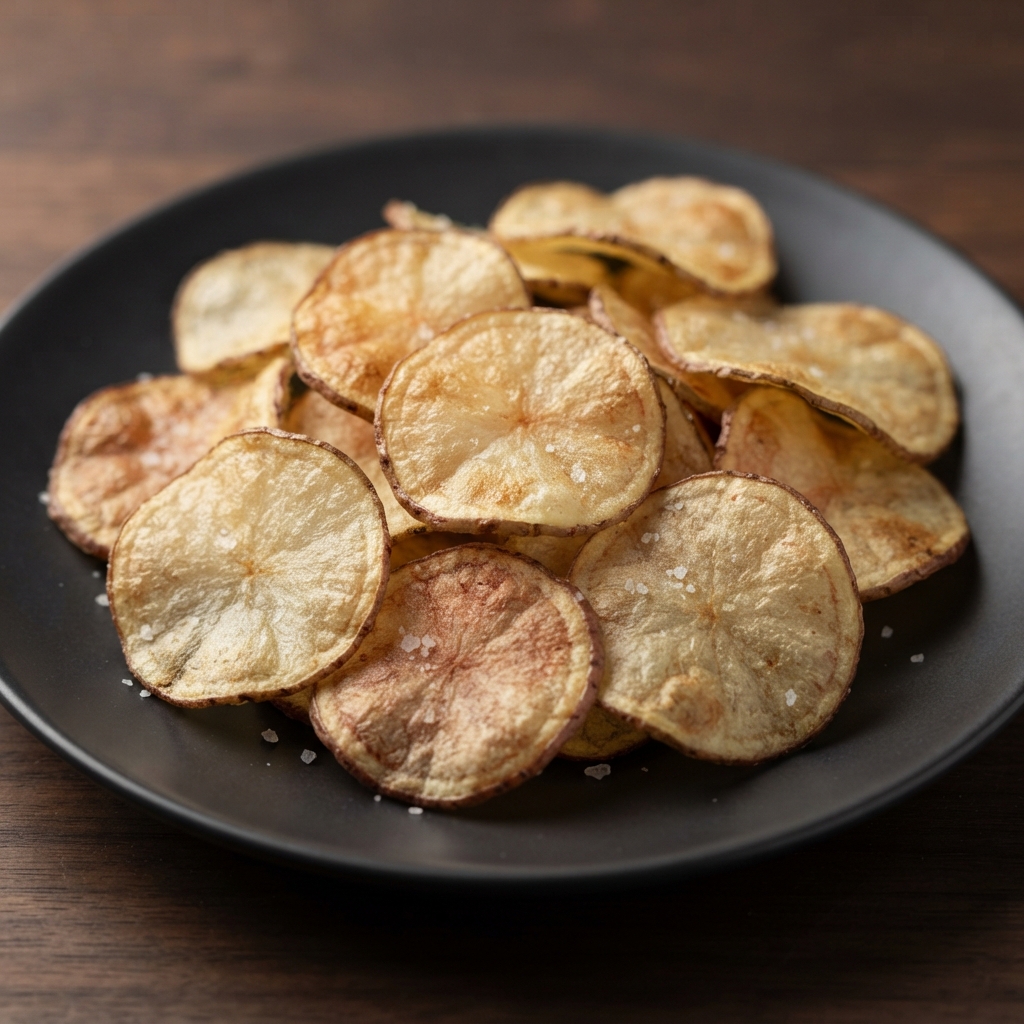 Air Fryer Salt and Vinegar Potato Chips