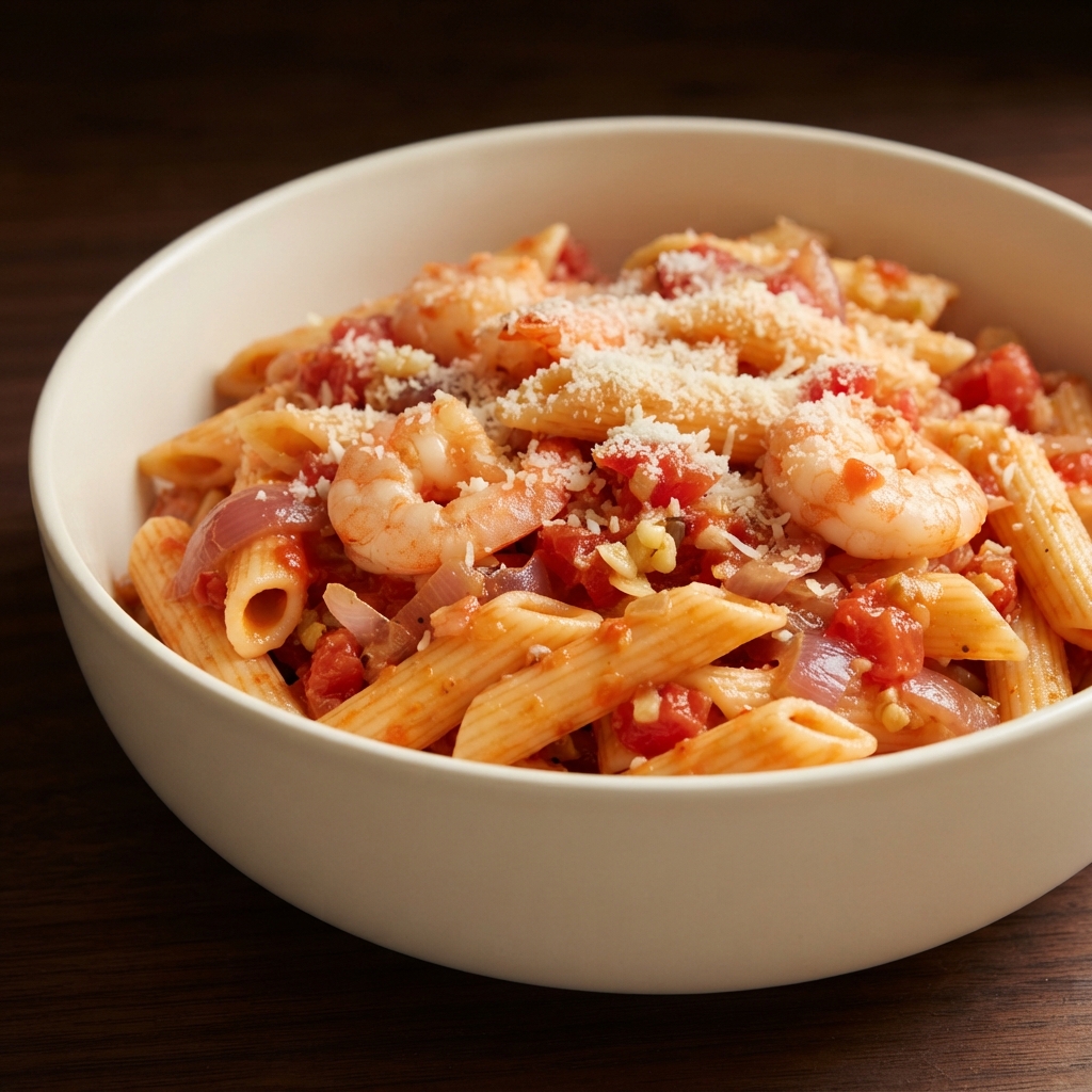 Shrimp Penne Pasta