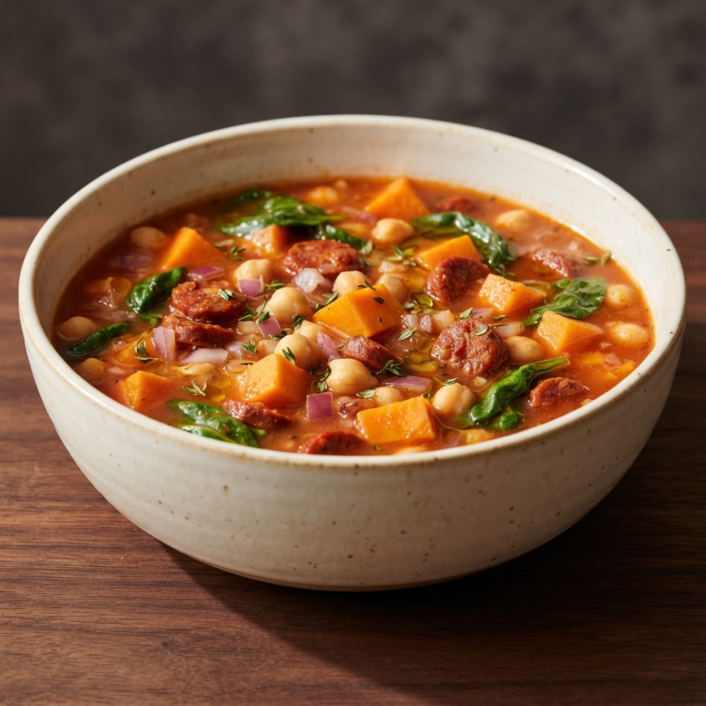 Weeknight Chouriço Bean Soup