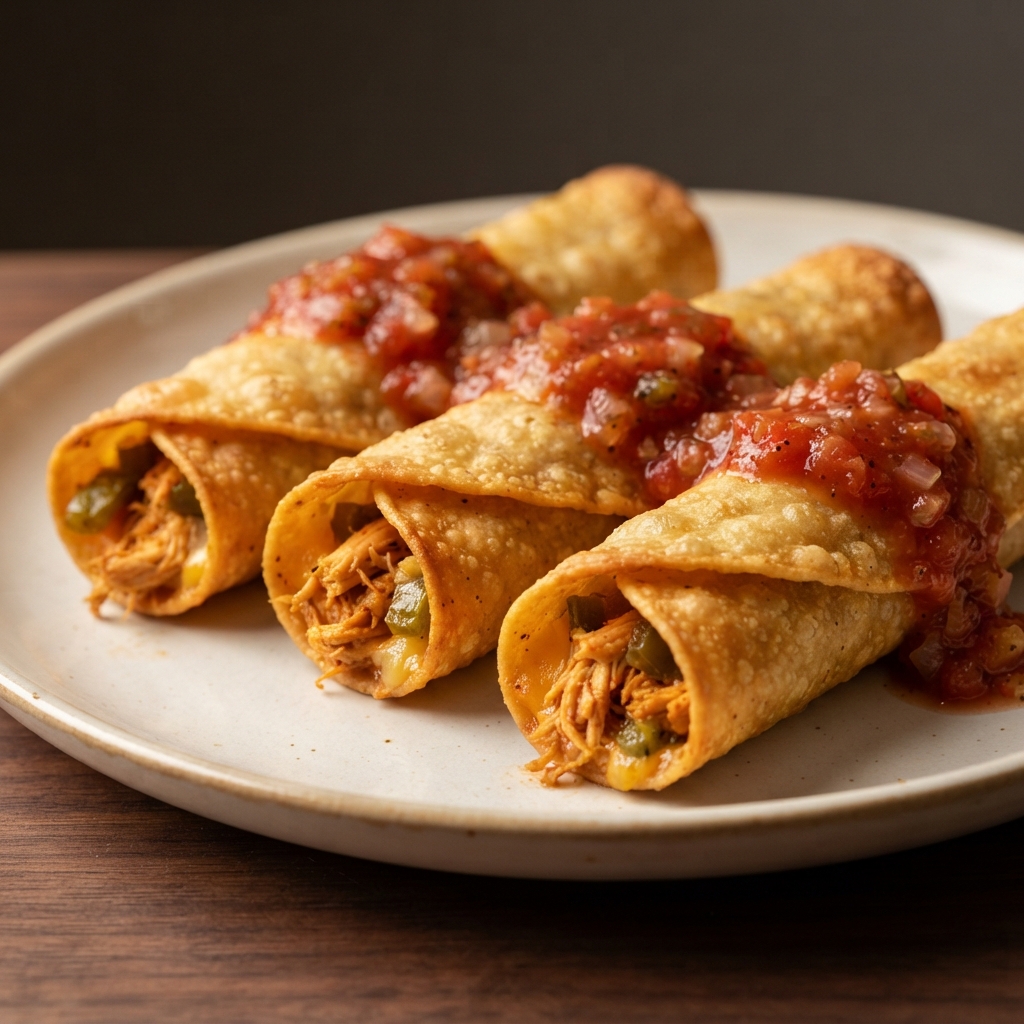 Crunchy Chicken Flautas