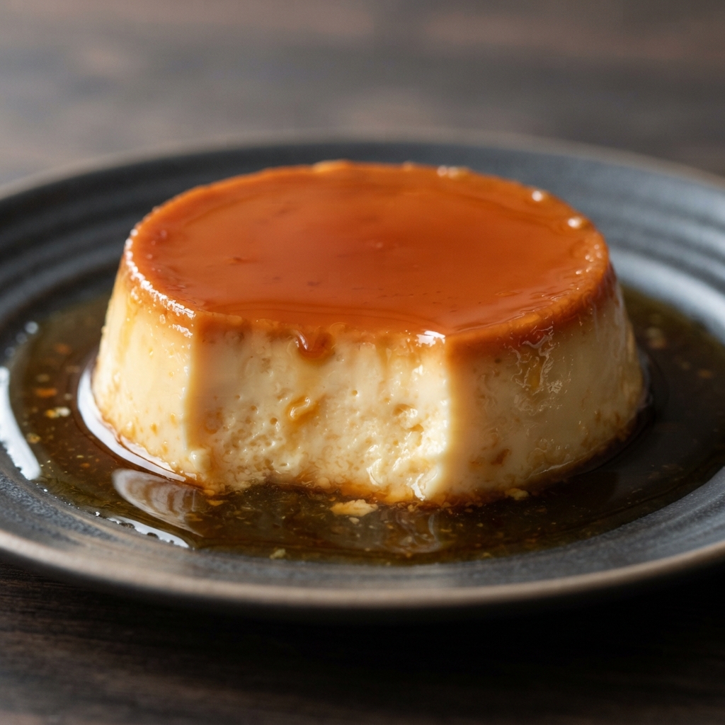 Quick Microwave Caramel Flan