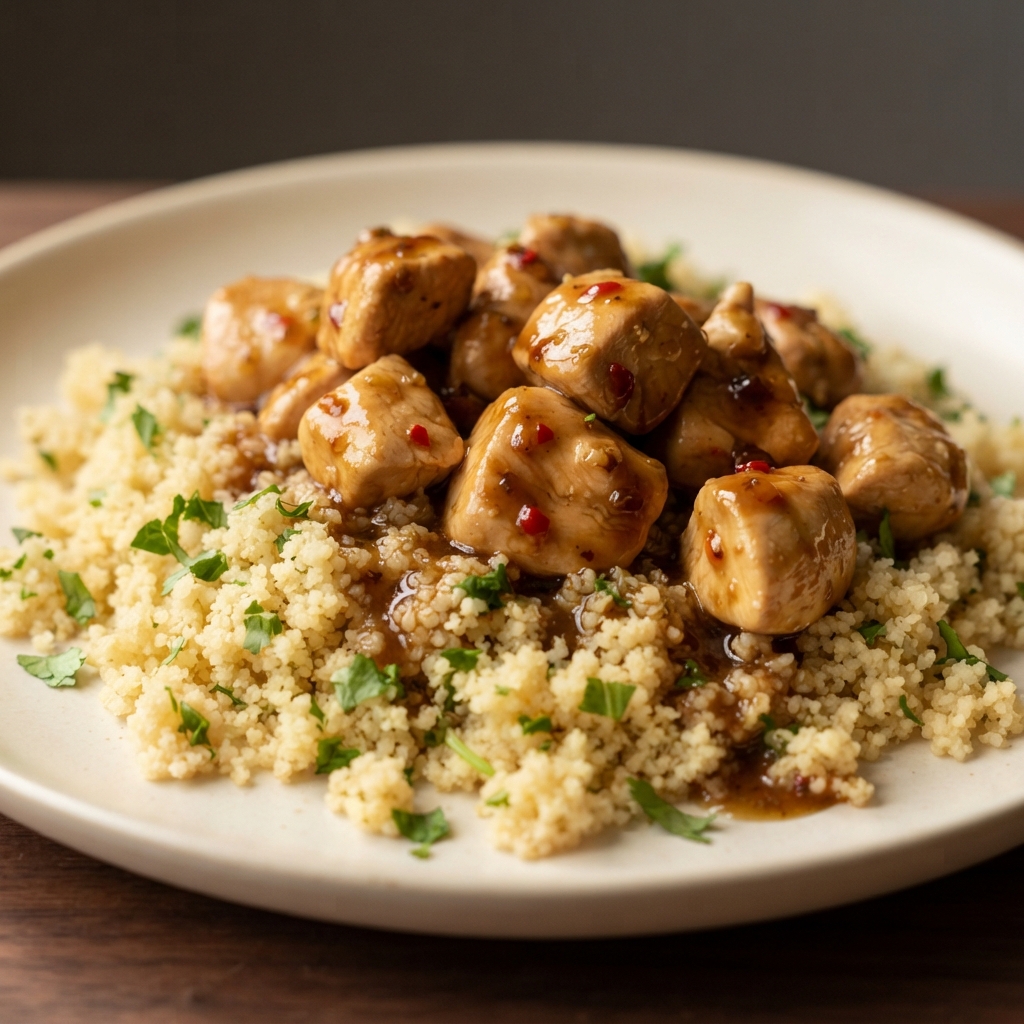 Chili-Lime Glazed Chicken with Cilantro Couscous