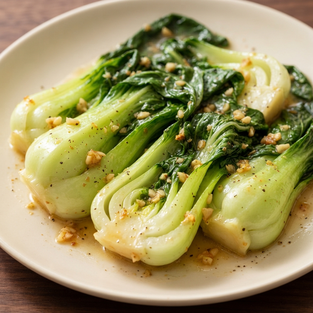 Garlic-Butter Baby Bok Choy