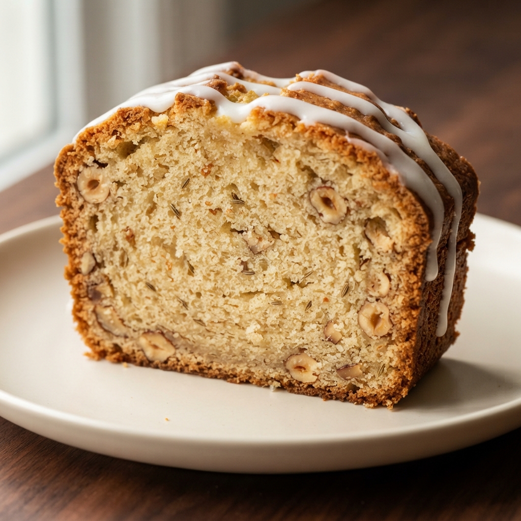 Festive Italian Holiday Loaf with Eggnog Icing