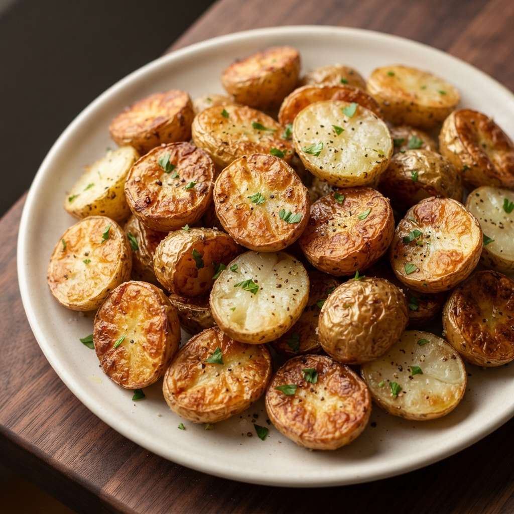 Golden-Crisped Baby Potatoes