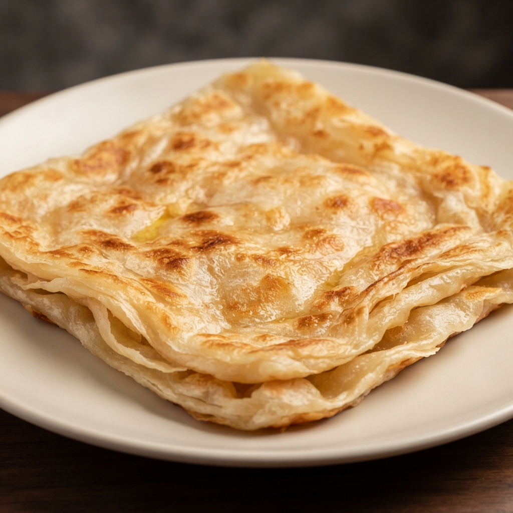 Roti Canai / Paratha (Indian Flatbread Pancake)