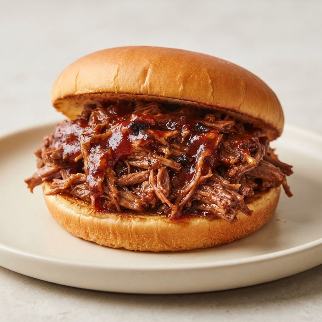 Elaine's Sweet-and-Tangy Shredded Beef BBQ