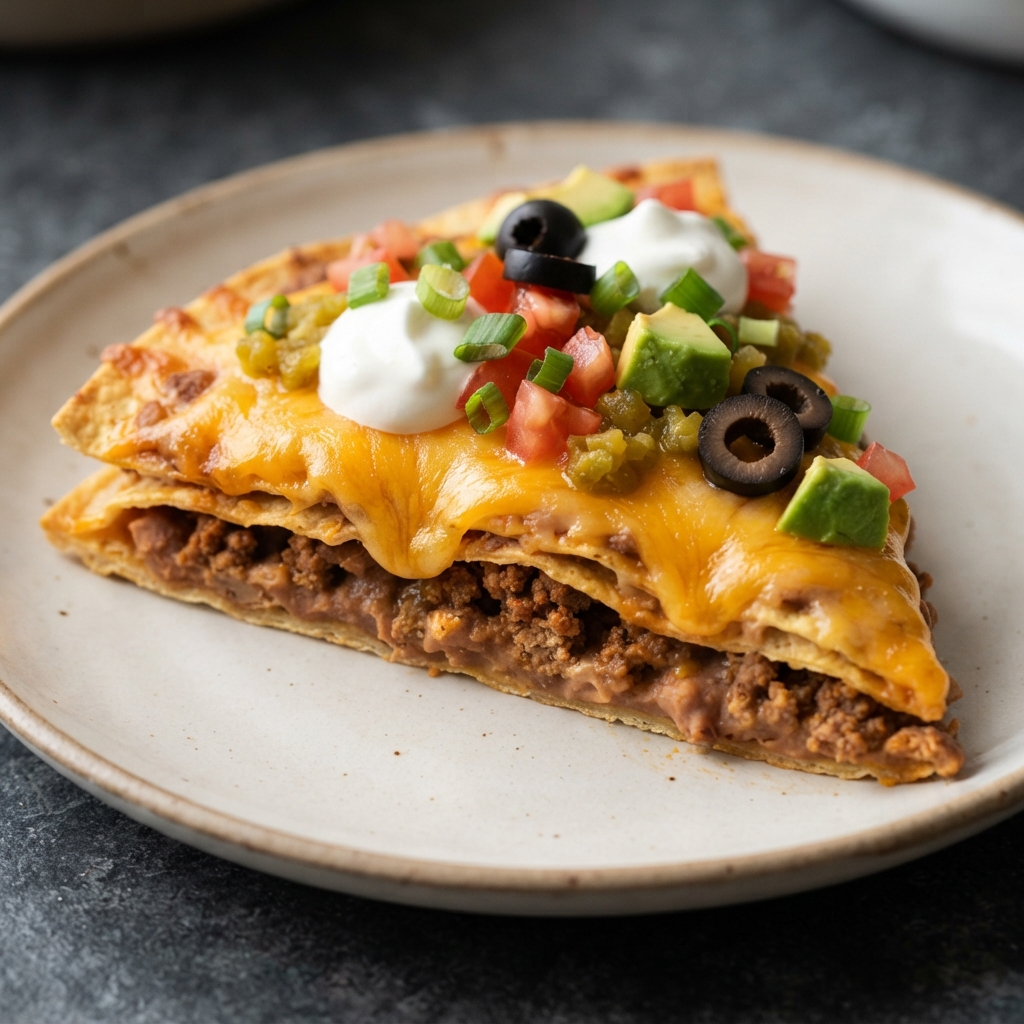Layered Mexican-Style Pizza
