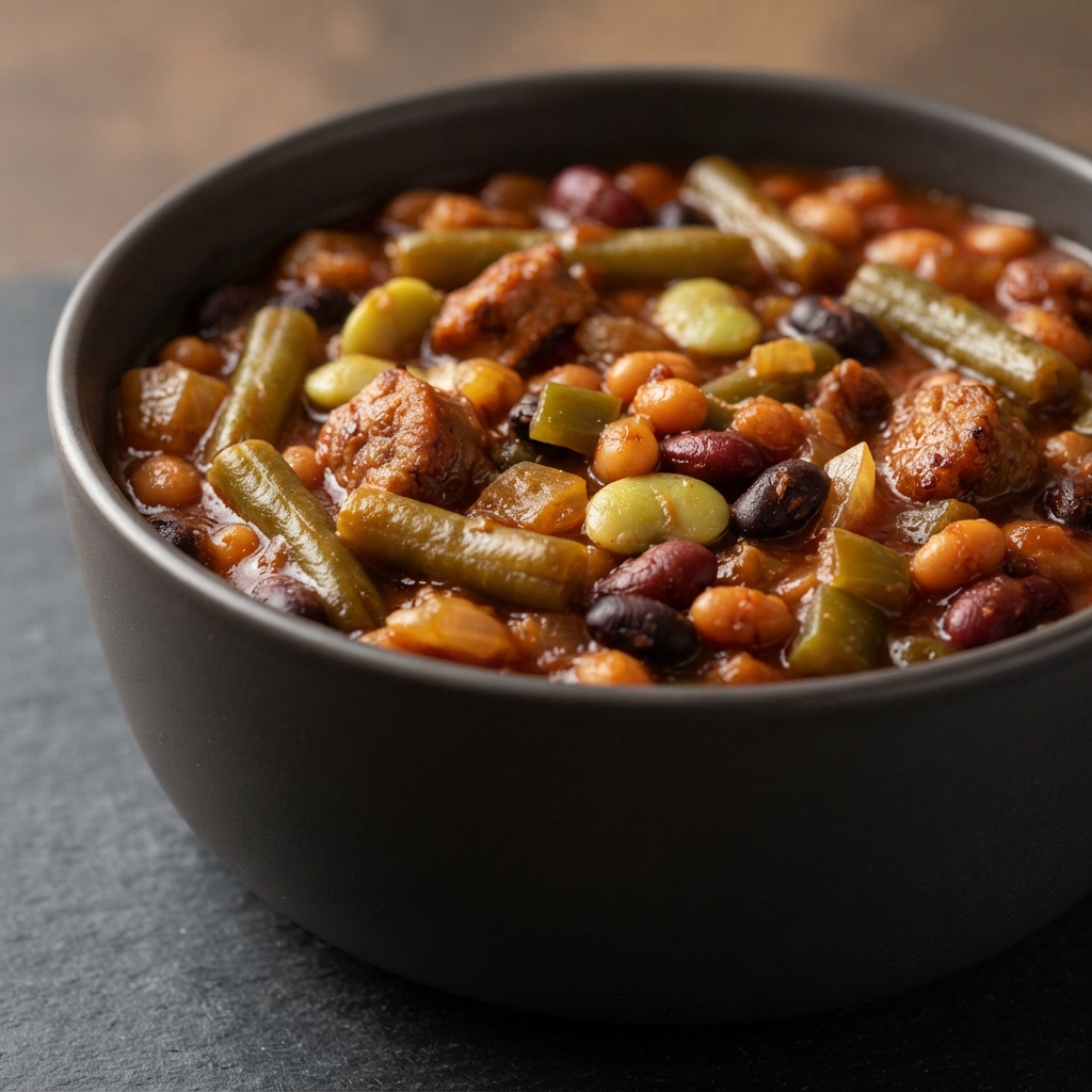 Crockpot Barbecue Baked Beans