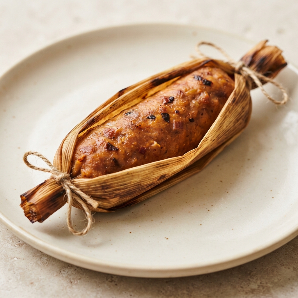 Chipotle-Rhubarb Pork Sausages