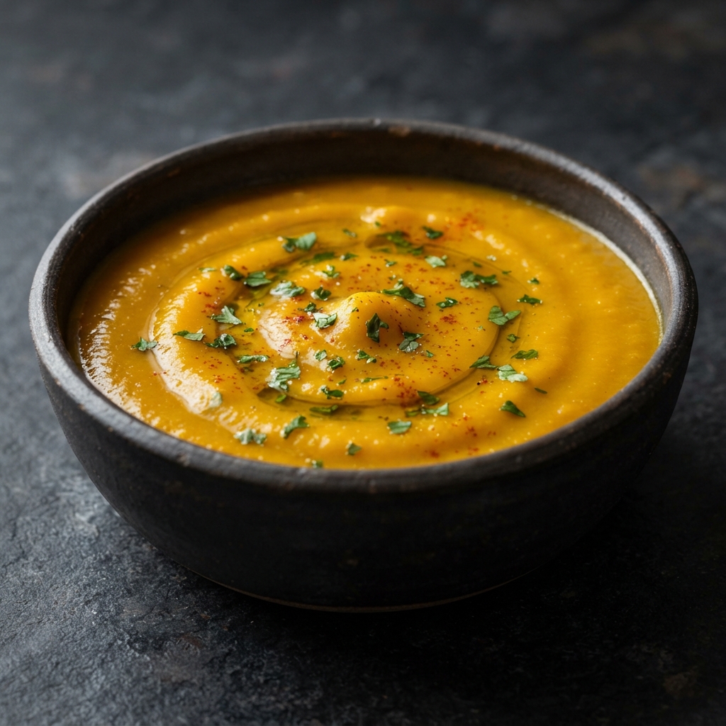 Moroccan-Inspired Pumpkin and Root Vegetable Soup