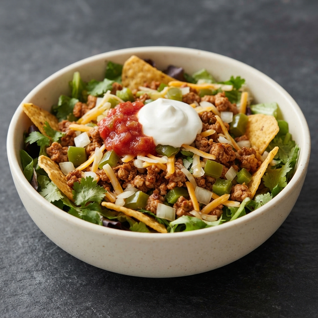 Speedy Turkey Taco Salad Bowl