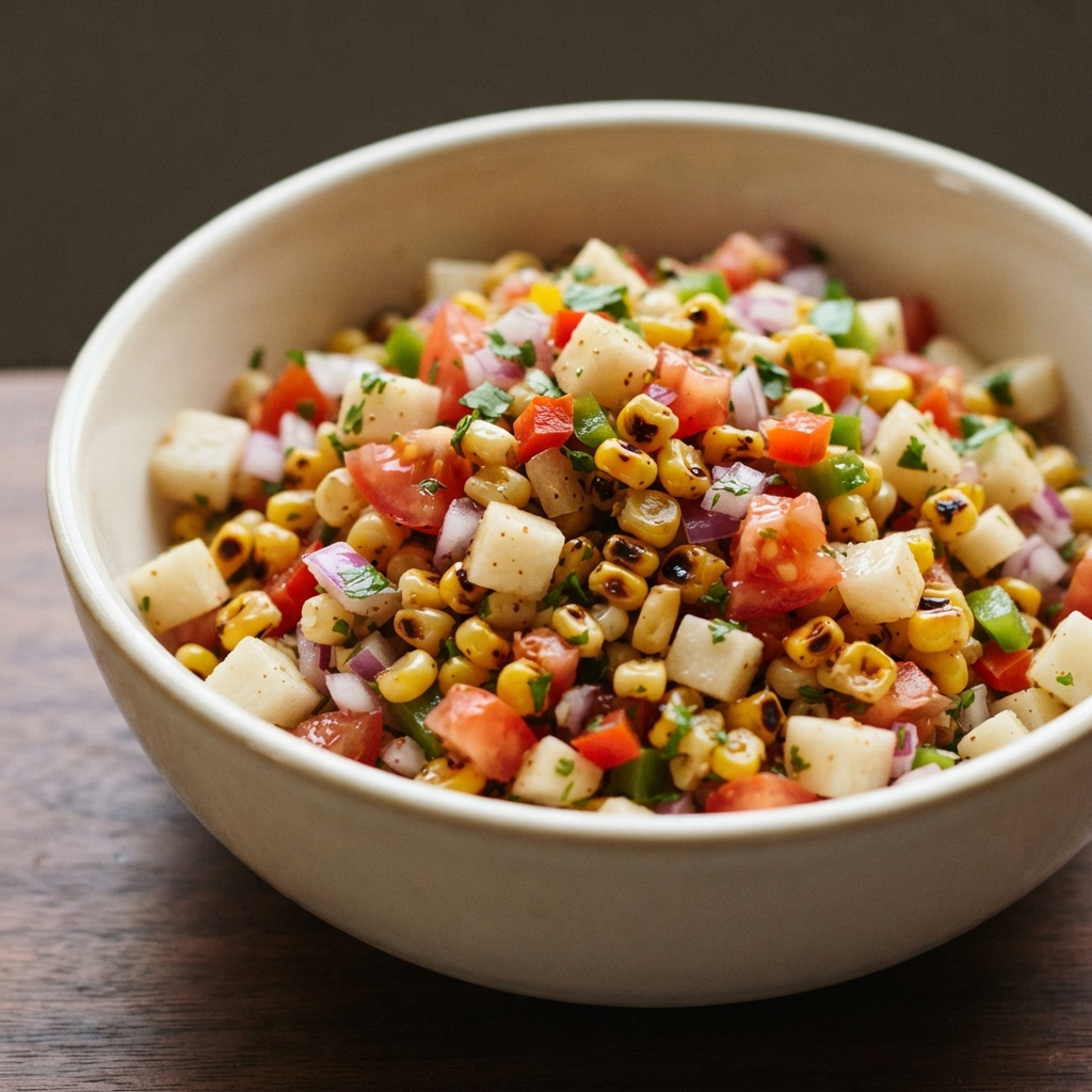 Charred Corn & Jicama Pico de Gallo
