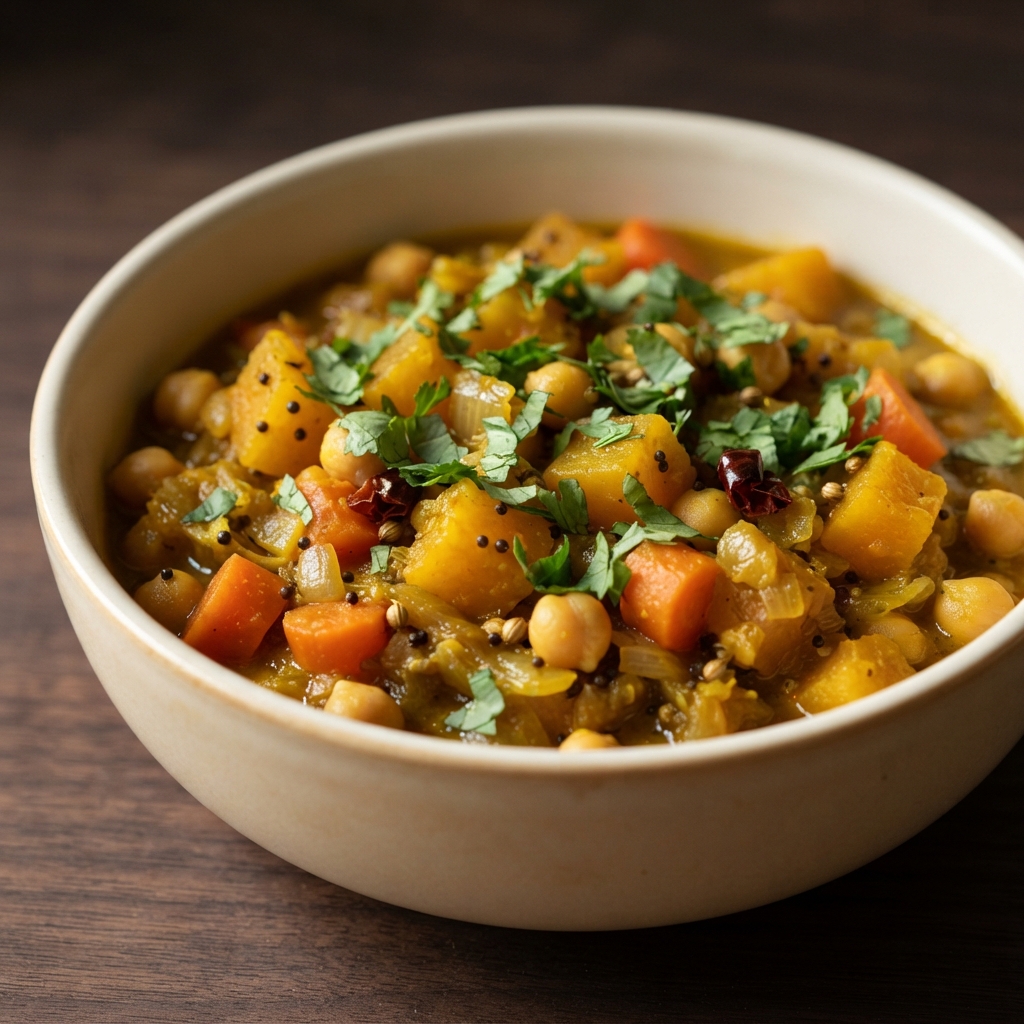 Plant-Based Butternut Squash & Chickpea Curry