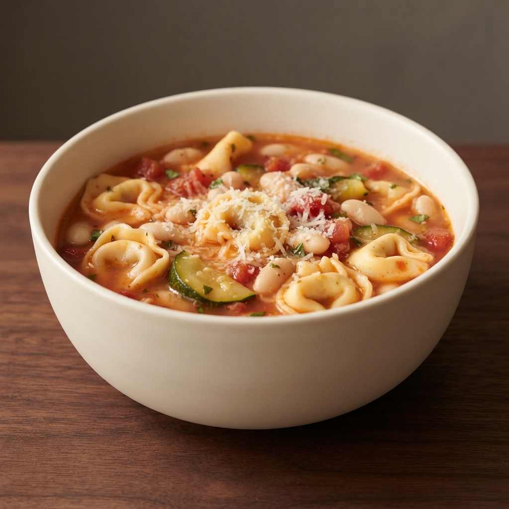 Quick Cheese Tortellini Soup