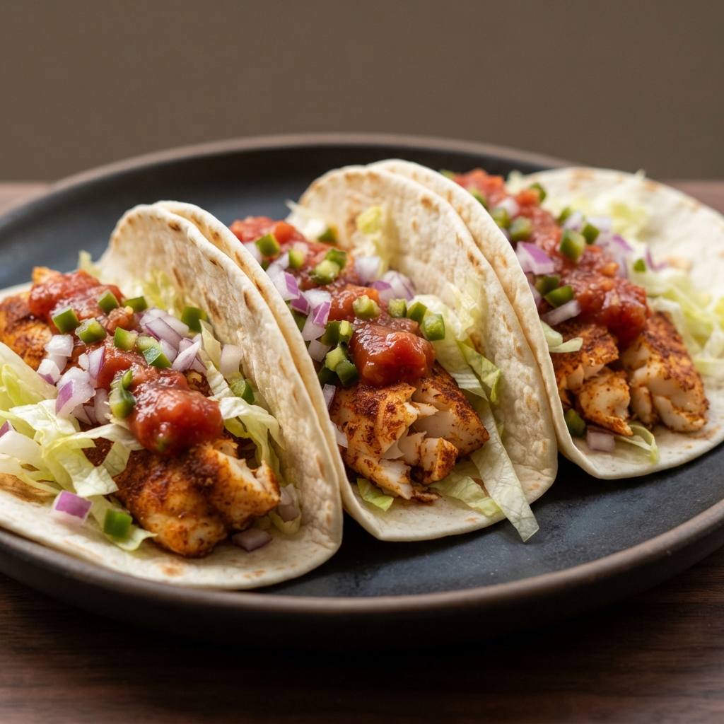 Cajun-Kissed Fish Tacos