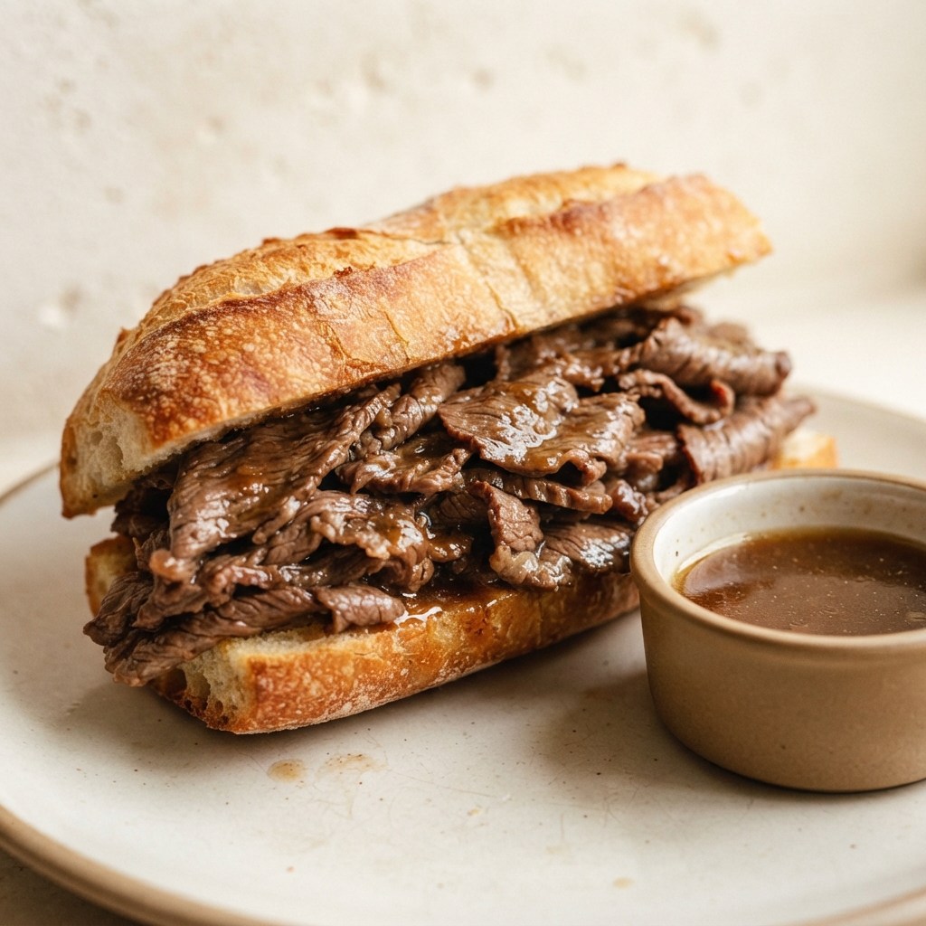 Bonnie's New Year’s Au Jus Beef Dip