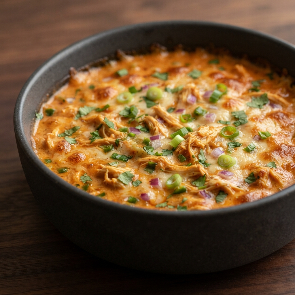 Oven-Baked Curried Chicken Cheese Dip