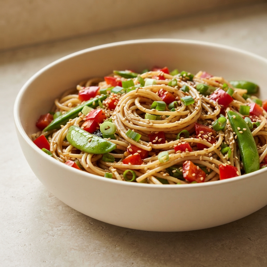 Quick Asian-Style Pasta Salad