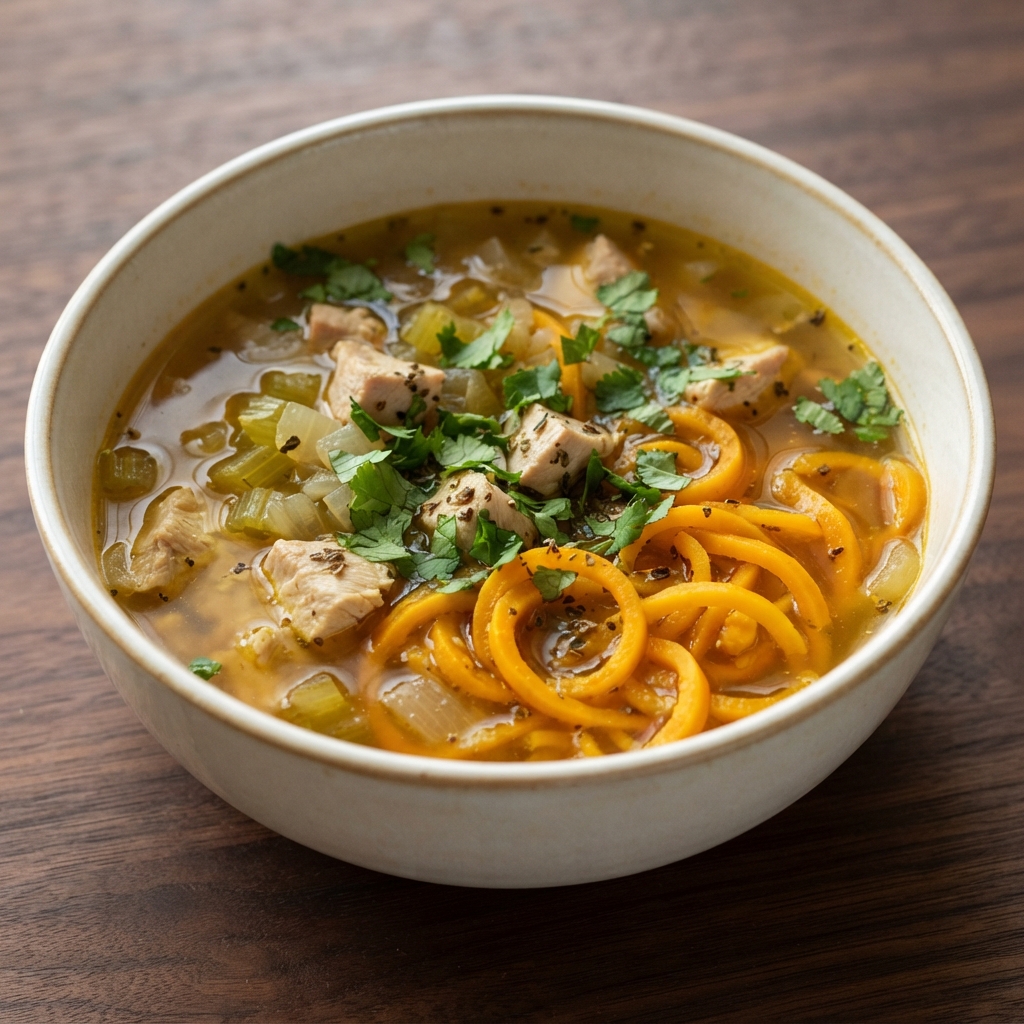 Turkey and Butternut Squash Noodle Soup