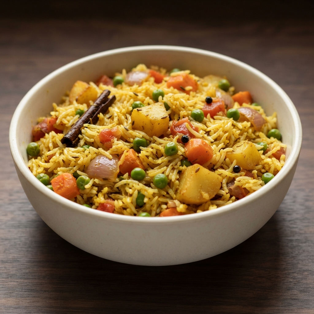 Spiced Vegetable Biryani with Basmati Rice
