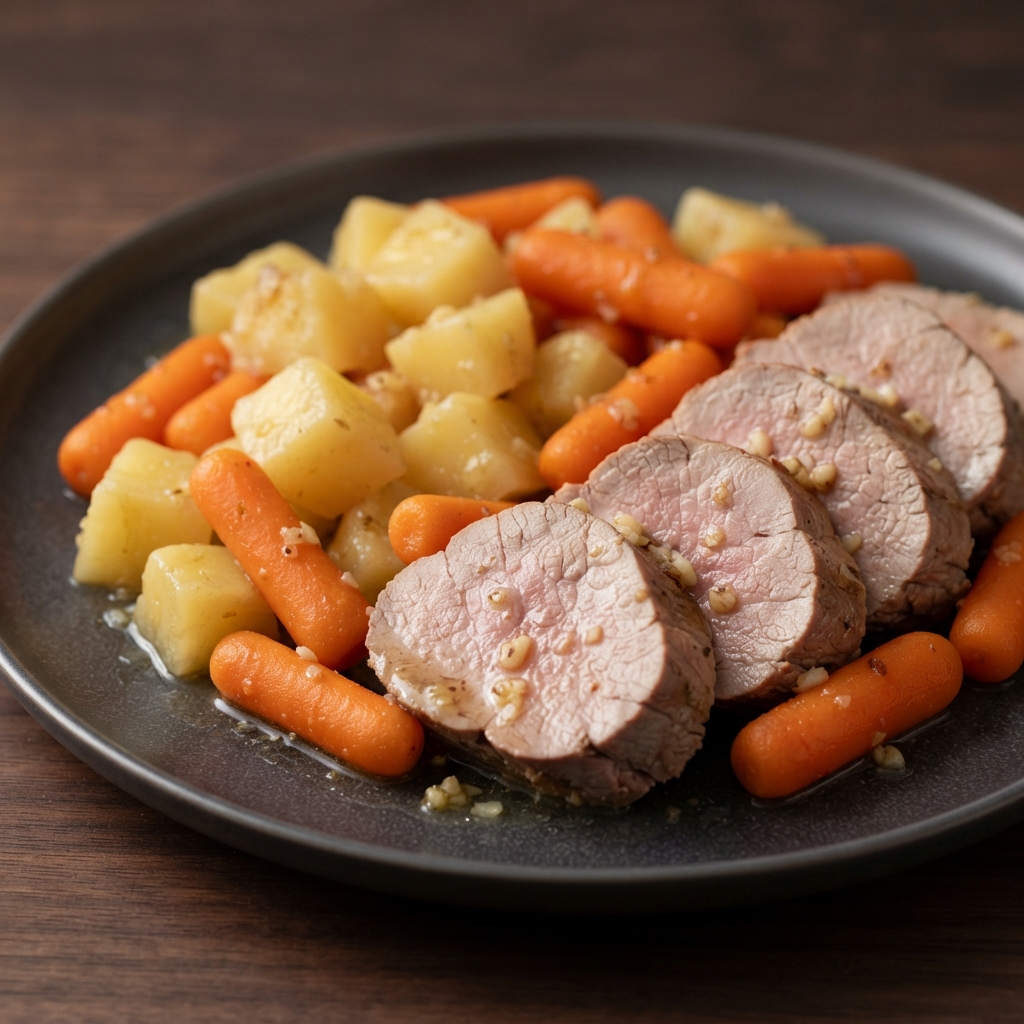 Crockpot Pork Tenderloin with Potatoes