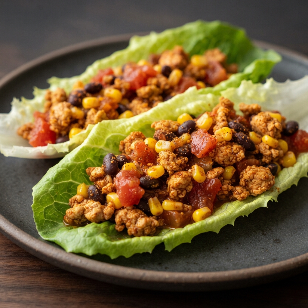 Turkey Taco Lettuce Cups