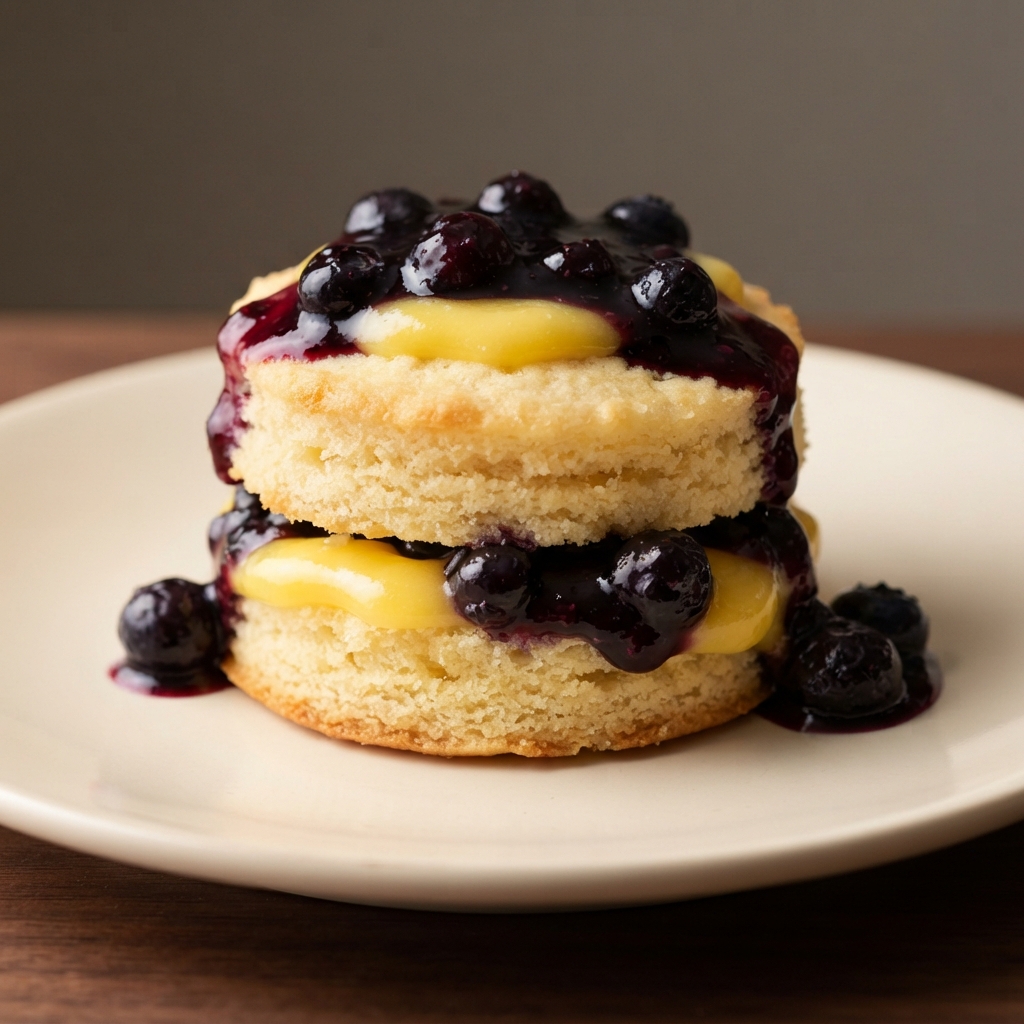 Lemon-Blueberry Shortcake Sheet Dessert