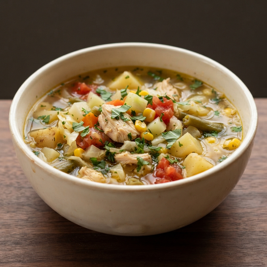 Grandpa’s Hearty Garden Chicken Soup