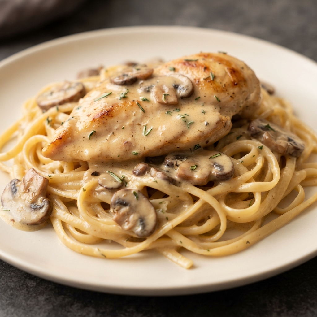 Danielle’s Creamy Chicken with Marsala and Mushrooms