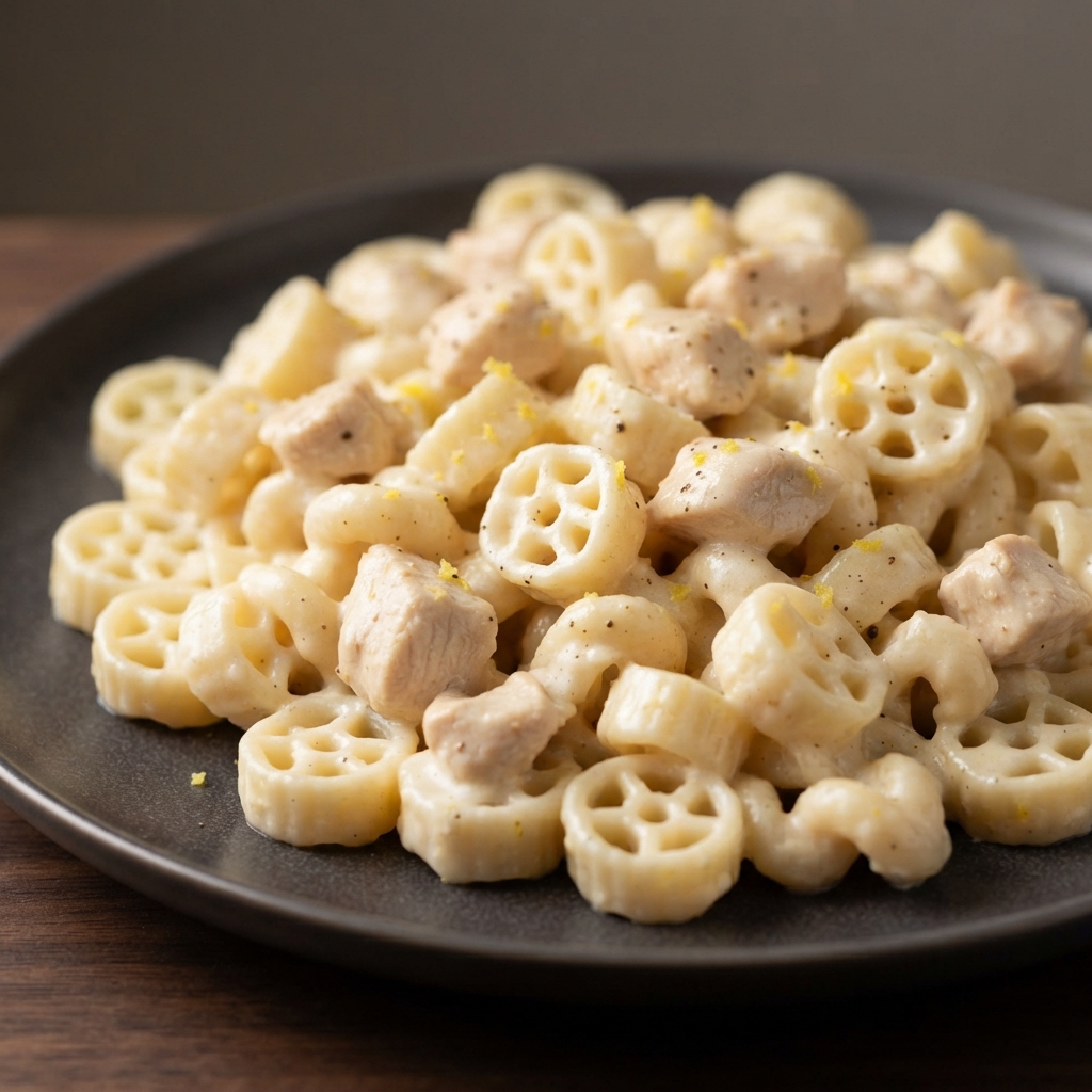 Creamy Lemon Chicken Rotelle Pasta