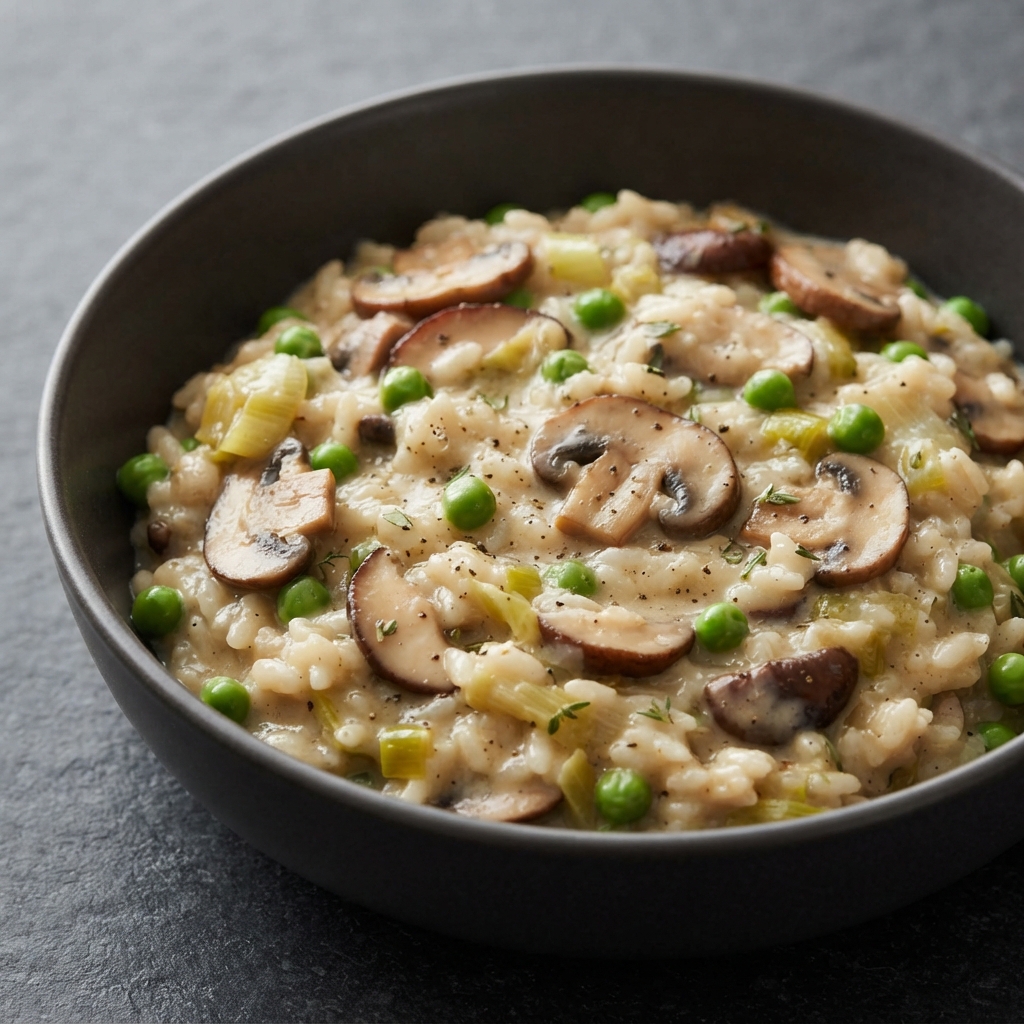 Creamy Dairy-Free Mushroom Risotto