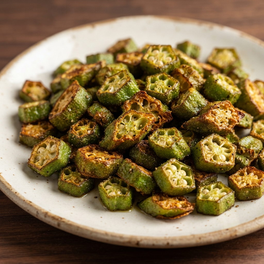 Crispy Air-Fried Okra