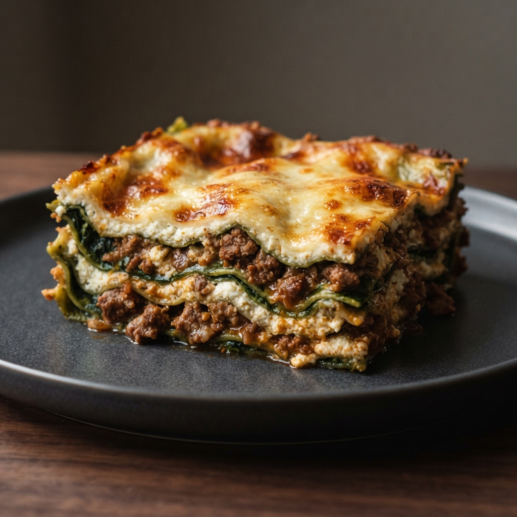 Baked Green Lasagna (Lasagne Verdi)
