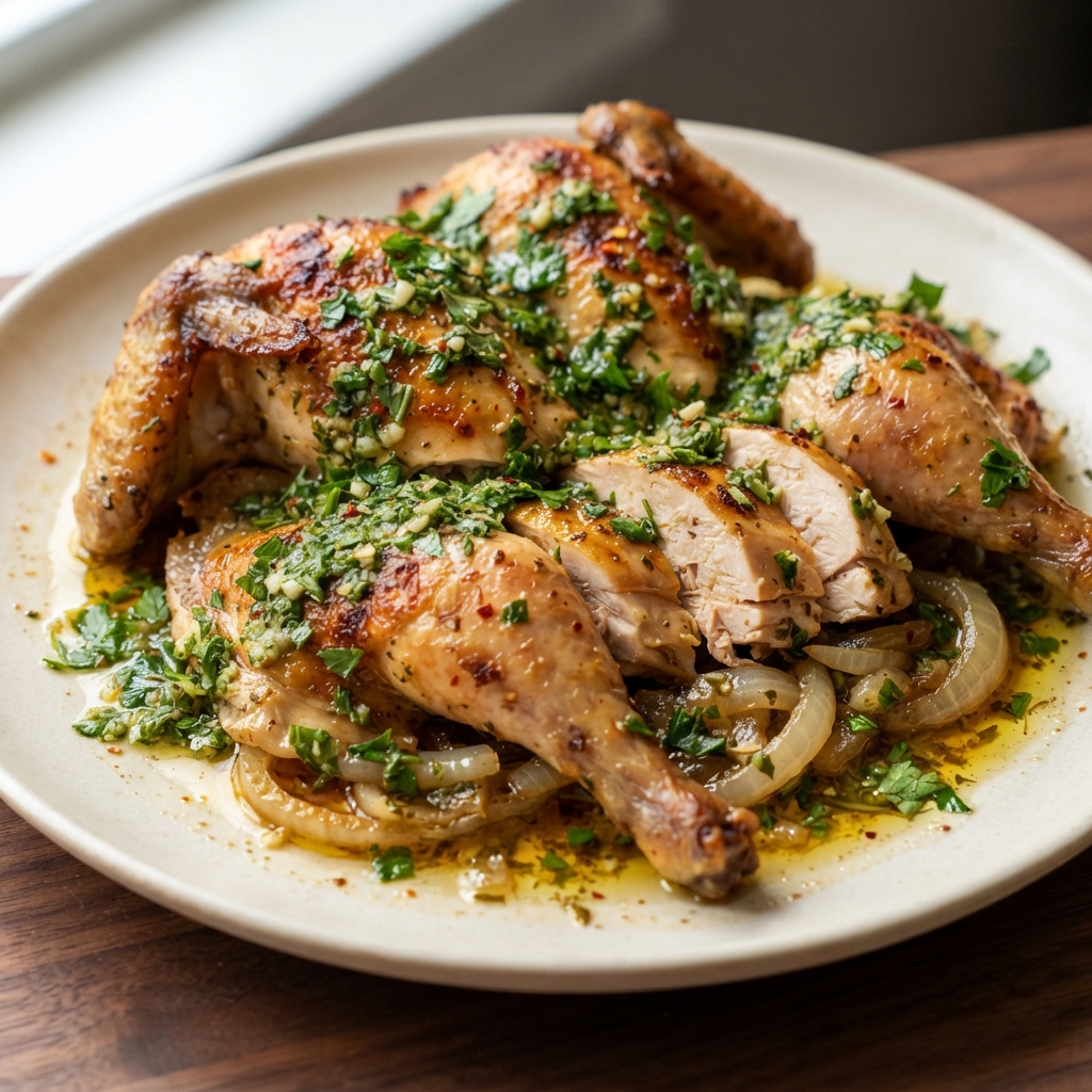 Oven-Roasted Chimichurri Chicken