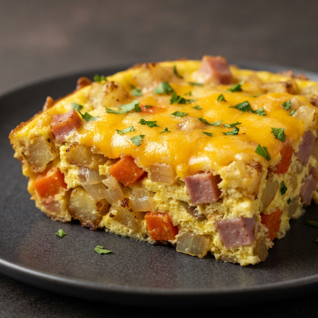 Speedy Microwave Egg Frittata Bake