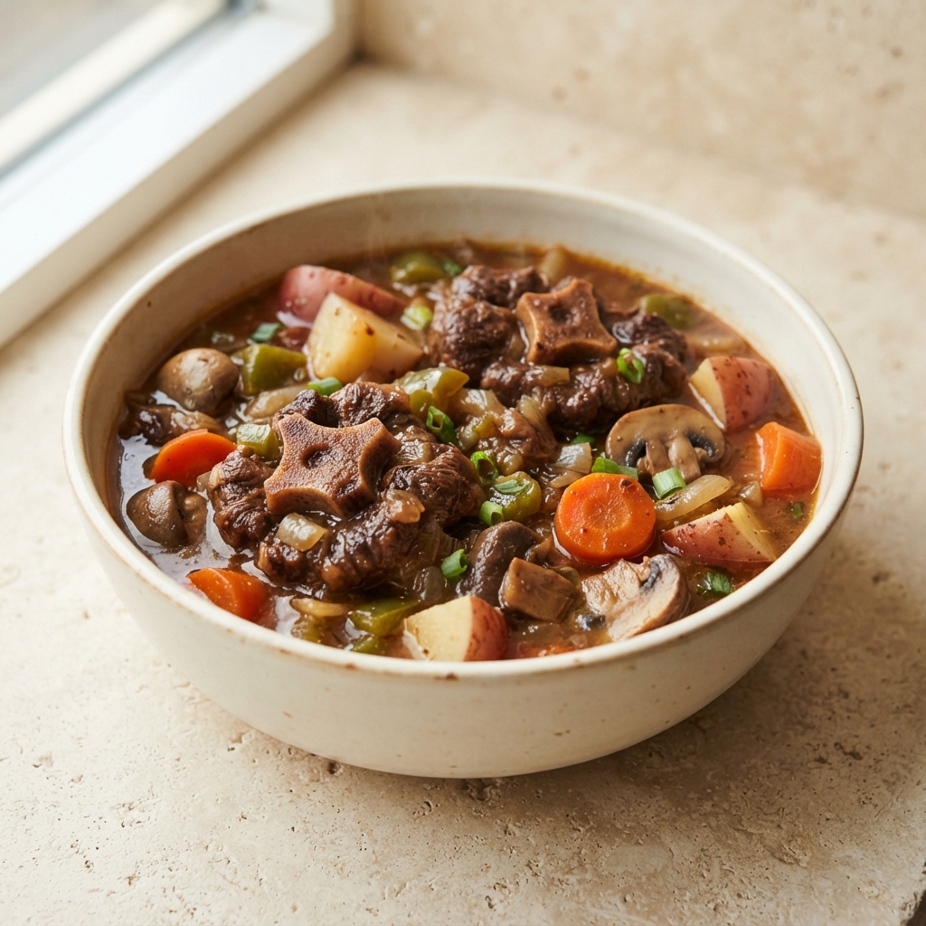 Simple Homestyle Oxtail Stew