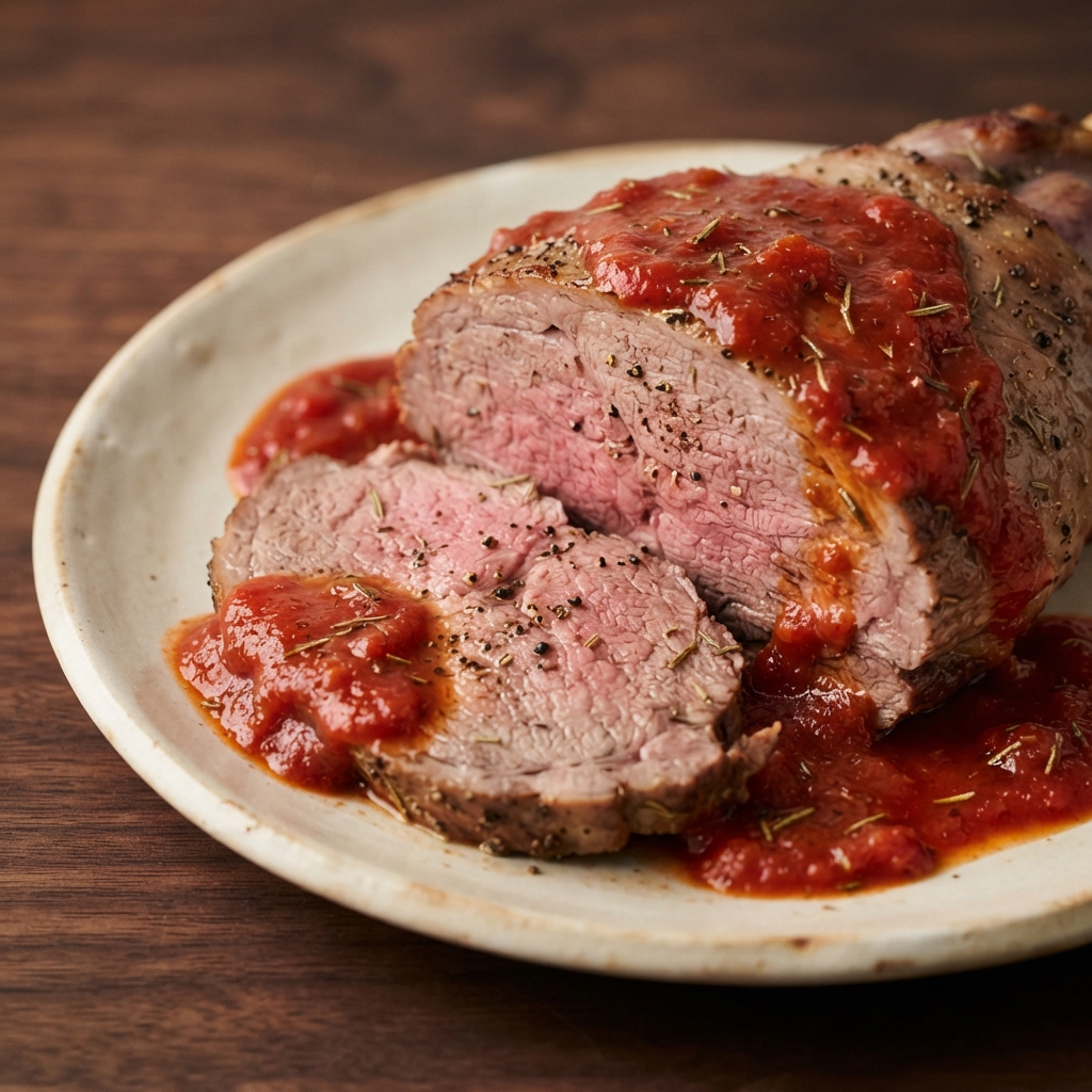 Simple Roasted Leg of Lamb