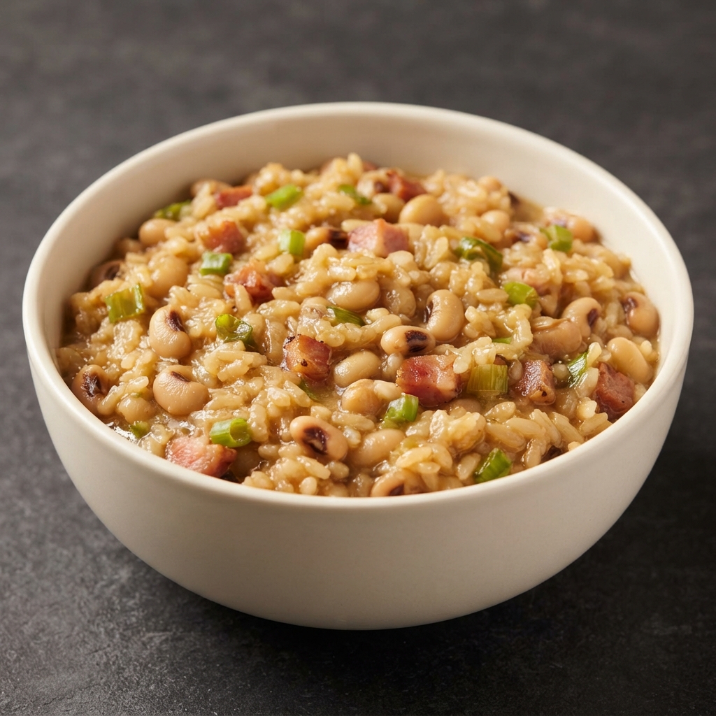 Pressure Cooker Hoppin’ John with Black‑Eyed Peas and Ham
