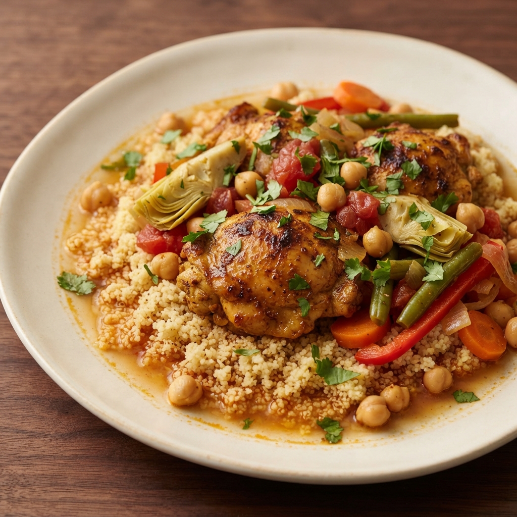 Crockpot Mediterranean Chicken with Vegetables