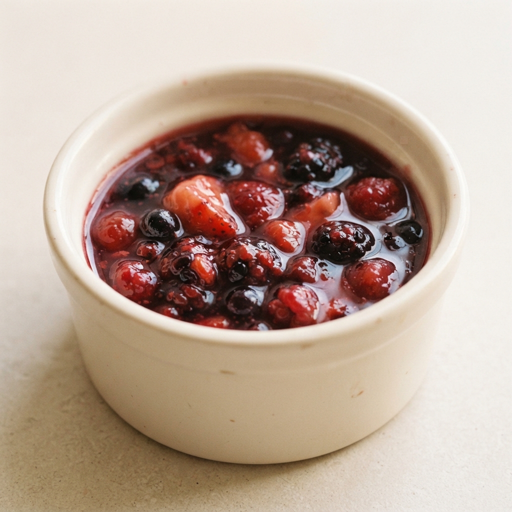 Simple Mixed Berry Syrup from Scratch