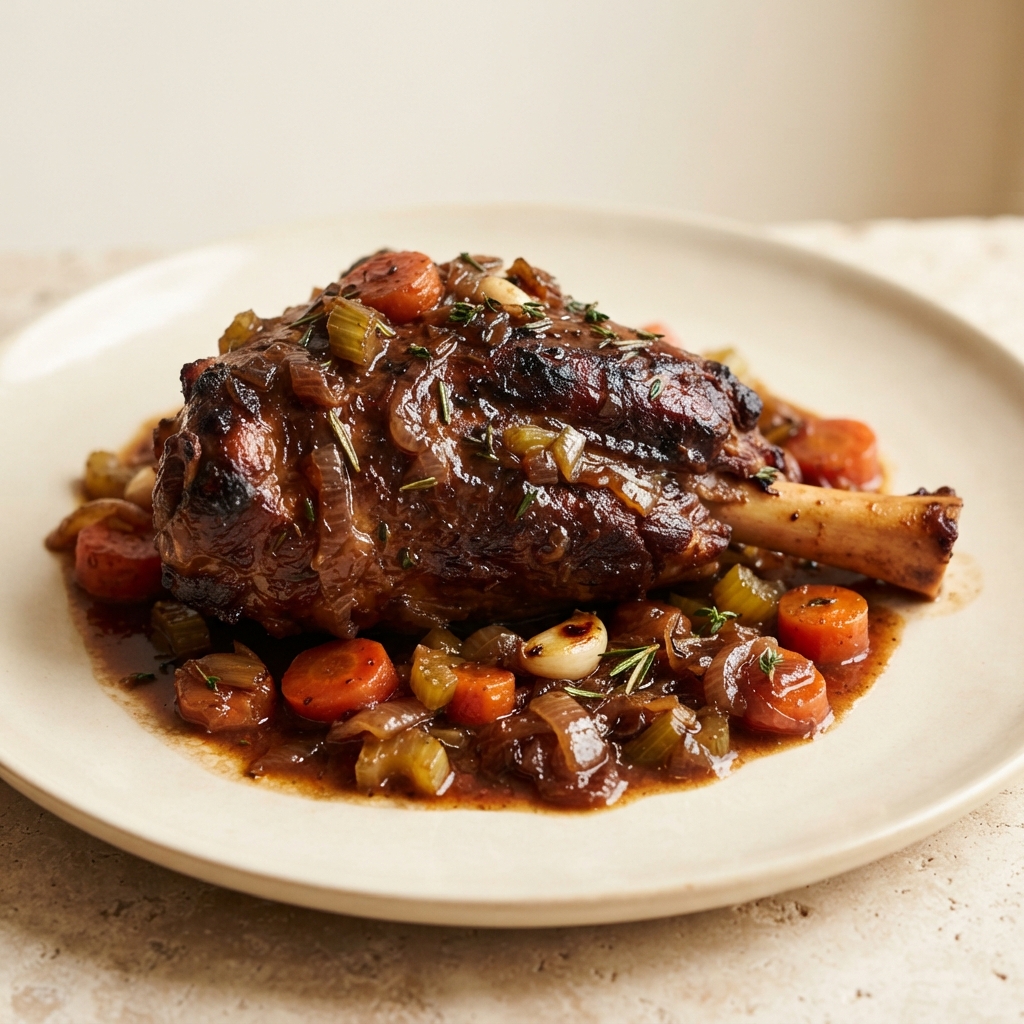 Jinx-Proof Slow-Braised Lamb Shanks
