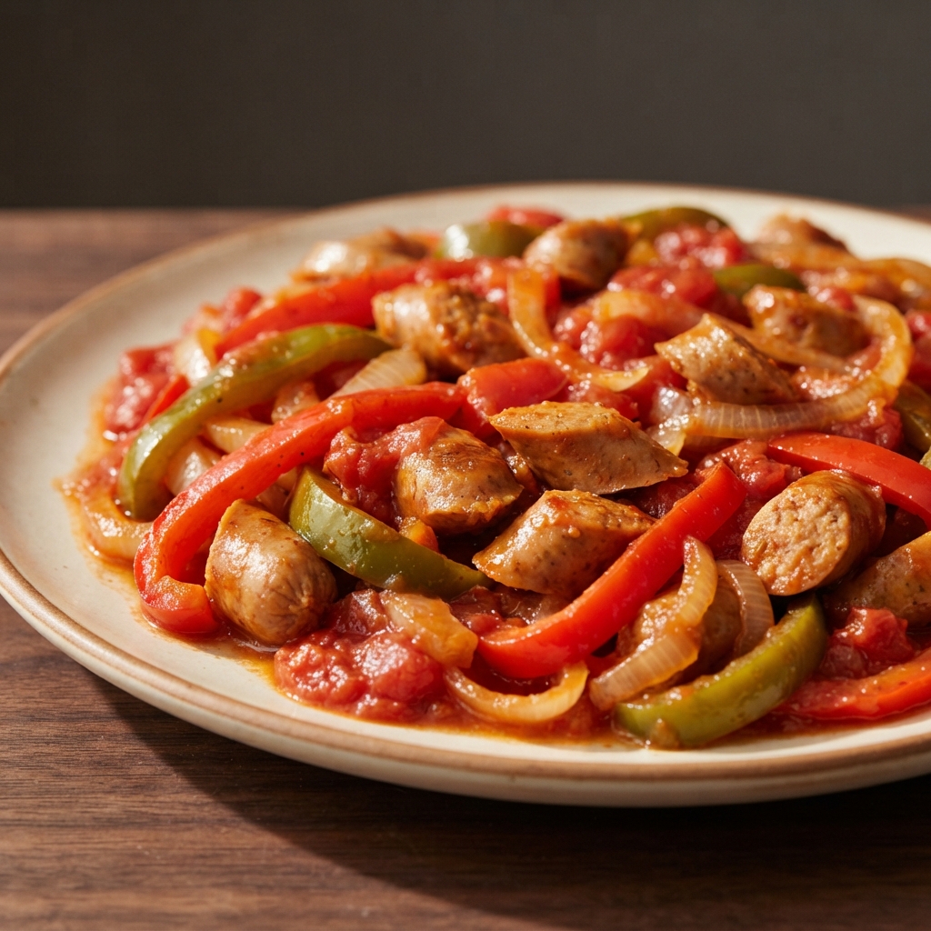 Pressure Cooker Italian Sausage with Peppers